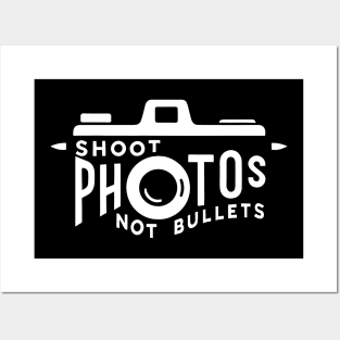 Shoot photos not bullets Camera 35mm Posters and Art